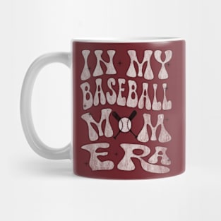 In My Baseball Mom Era (distressed) Mug